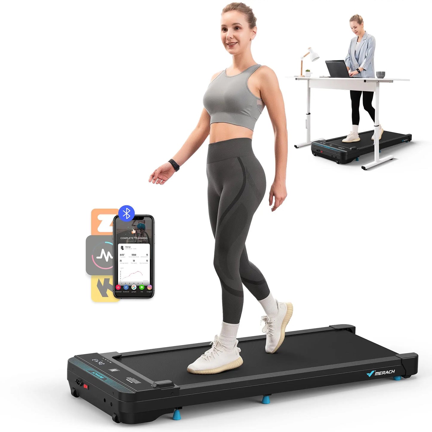 Premium Treadmill™ | 2-in-1 Quiet & Portable